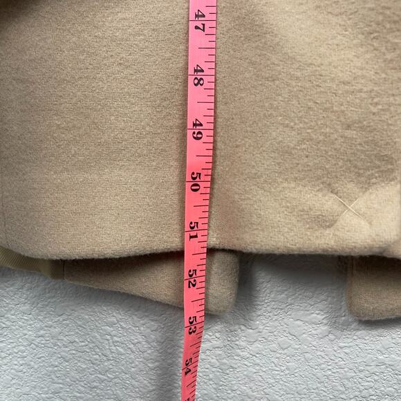 Zara x Kaia Gerber Wool Blend Long Overcoat Camel Large Classic Capsule Timeless - Picture 16 of 16